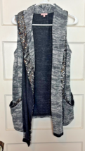 Juicy Couture Open Front Cardigan Vest Size S - $25.10