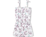 NWT The Childrens Place Unicorn Toddler Girls White Romper Sunsuit 2T - £7.18 GBP