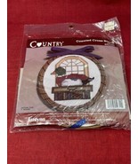 NEW Janlynn Country Counted Cross Stitch Kit 5&quot; Round VTG 1986 Mallard Duck - $11.39