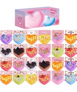 24Pcs Valentines Slime Hearts with Cards for Kids&#39; Valentine Gift Classr... - £31.82 GBP