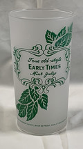 True Old Style Early Times Whisky Mint Julep Frosted Cocktail Glass 10 oz - £17.05 GBP