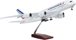 1:160 Air France Airbus A380 Plane Diecast Model Airplane with LED - $98.99