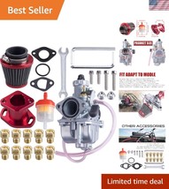 26mm VM22 Carburetor Set: Boost Power with 38mm Air Filter &amp; Installatio... - $962.12 MXN