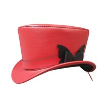 Victorian Leather Top Hat - £279.77 GBP