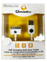 Qmadix USB Charging &amp; Sync Data Cable for Apple iPad iPod iPhone Device - 4 FT - £6.29 GBP