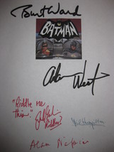 Batman Signed TV Pilot Script 1966 X5 Autograph Adam West Burt Ward Frank Gorshi - £15.97 GBP