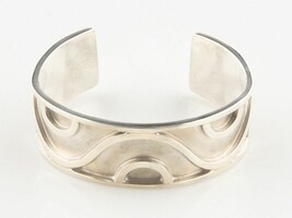 Very Rare Taxco Mexico Silversmith &quot;Lico&quot; Cuff Bracelet - $385.13