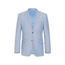 Men RENOIR suit Solid 2 Button Business Formal All Purpose Slim Fit 203-9 Blue image 2
