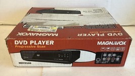 Magnavox MDV2100 Compact Black Progressive Scan DVD Player NO REMOTE - £12.45 GBP
