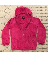 The North Face Girls Osito Full Zip Hooded Jacket Size XL Pink EUC! A3 - £24.52 GBP