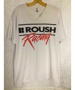 Roush Racing Discolored Off White Men&#39;s T-Shirt Size L Unisex - £6.99 GBP