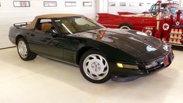 1991 Corvette Black Convertible tan 24 X 36 INCH POSTER, classic, muscle car, - £16.52 GBP