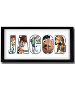 DISNEY&#39;S TOY STORY Personalised Name Print Art - High Quality Frame Incl... - £28.39 GBP