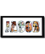DISNEY&#39;S TOY STORY Personalised Name Print Art - High Quality Frame Incl... - €31,16 EUR