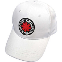 Red Hot Chili Peppers Embroidered Logo White Colorway Adjustable Snapback Hat W - £21.22 GBP