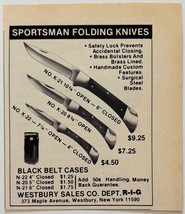 1981 Westbury Sportsman Folding Knives Advertisement Hunting Supply Vint... - $374.24 MXN