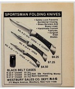1981 Westbury Sportsman Folding Knives Advertisement Hunting Supply Vint... - $19.99