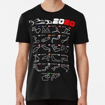 Calendar Formula Race Cars 2020 Circuits V2 S to 5XL Made in the USA T-Shirt - £17.60 GBP