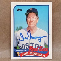 1989 Topps #714 Joe Morgan SIGNED Boston Red Sox Autographed Baseball Card - £3.10 GBP