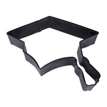 Graduation Cap and Tassel Black 4.75&quot;  Steel Cookie Cutter R&amp;M - $3.65