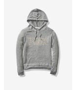 VICTORIA&#39;S SECRET PINK Cozy Pullover Hoodie lounge soft sweat top grey g... - €23,89 EUR