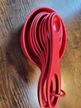 Set Of 9 Red Nesting Measuring Cups &amp; Spoons - $17.81
