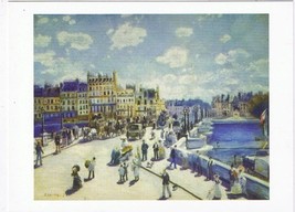 Art Postcard Renoir Pont Neuf Paris - $2.96