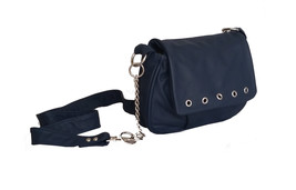 Blue Leather Bag, Weekend Trendy Women Purse, Fashion Shoulder Handbag, ... - £54.05 GBP