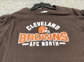 Cleveland Browns T Shirt Men’s Large Brown AFC North Long Sleeve - £11.00 GBP