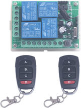 12V 4 Channel Wireless Remote Control Switch Transmitter Receiver Momentary Togg - £21.22 GBP