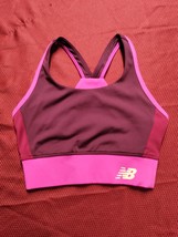 New Balance Sports Bra Women XS Long  Pink Wireless Racerback - $10.33