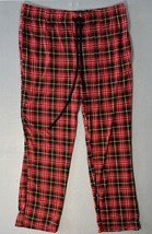 Cuddl Duds Women&#39;s Pajama Pants Size XL Red Plaid PJ Bottoms New - £11.45 GBP