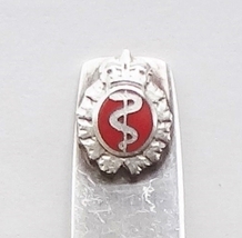 Collector Souvenir Spoon Canadian Medical Association Rod of Asclepius Snake - £7.85 GBP