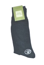 Vannucci Couture Cotton Men&#39;s  Dark Gray Logo Soft Socks One Size Fit All - $11.71