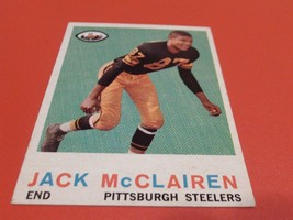 1959 Jack Mc Clairen Topps #157 Steelers Nm / Mint Or Better !! - $69.99