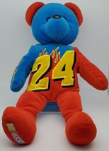 Vtg Jeff Gordon 14&quot; Stuffed Emroirdered Team Bears Authentic Flames - £11.01 GBP