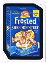 Wacky Packages Series 4 Frosted Shredded Feet Trading Card 21 ANS4 2006 ... - $2.51
