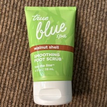 Bath &amp; Body Works True Blue Spa Walnut Shell Smoothing Foot Scrub 4 Oz New - $22.00