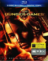 HUNGER GAMES  JENNIFER LAWRENCE 2 DISC BLU-RAY WITH DIGITAL COPY WITH SL... - £7.95 GBP