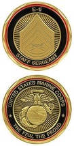 US SELLER - NEW USMC MARINES STAFF SERGEANT E-6 RANK MILITARY CHALLENGE ... - £7.79 GBP