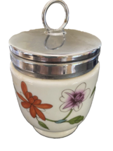 Vintage Royal Worcester Astley Porcelain Egg Coddler with Lid England - $12.34