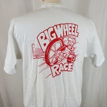 Vintage Big Wheel Race Downtown Beloit T-Shirt Large Single Stitch Deadstock 80s - £27.96 GBP