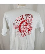 Vintage Big Wheel Race Downtown Beloit T-Shirt Large Single Stitch Deads... - £27.40 GBP