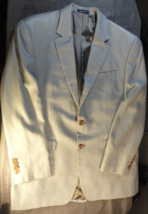 2 Button RALPH LAUREN Designer Suit Jacket Man&#39;s Classic Spring Summer Gray 40R - £32.56 GBP