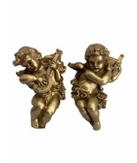 Lot of 2 Vintage Cherub Angel 3D Wall Hangings 1960&#39;s Universal Statuary... - $58.05 CAD