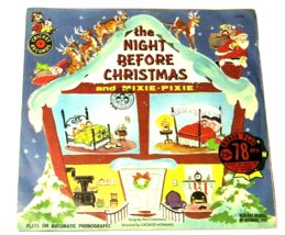 Vintage Cricket Record &quot;THE NIGHT BEFORE CHRISTMAS&quot; 7&quot; 78rpm EP 50s VINY... - $14.80