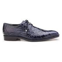 Belvedere Men's Shoes Lago Genuine Alligator Plain Toe Tassel Navy 14010 image 4