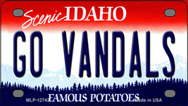 Go Vandals Idaho Novelty Mini Metal License Plate Tag - $14.95