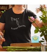 Bella &amp; Canvas Short Sleeve Tee &quot;Pray About Everything&quot; white font - $387.85 MXN+