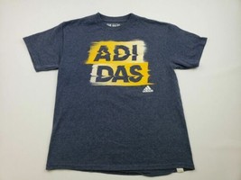 Adidas Boys T-shirt Size M Blue QD1 - £6.58 GBP